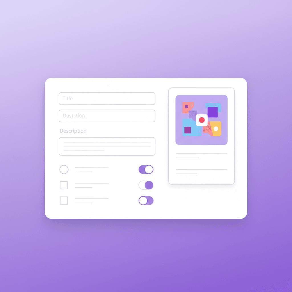 作品情報入力画面